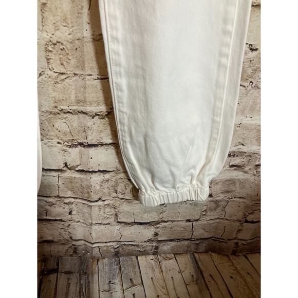 Articles of Society Jogger Jeans Womens 25 Pure White Pockets Denim Stretch - Picture 9 of 16
